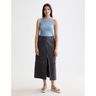 Снимка на SCOTCH&SODA WOMEN'S RIB RACER TANK IN FADED DENIM 6