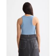Снимка на SCOTCH&SODA WOMEN'S RIB RACER TANK IN FADED DENIM 7