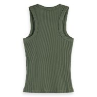 Снимка на SCOTCH&SODA WOMEN'S RIB RACER TANK IN THYME 2