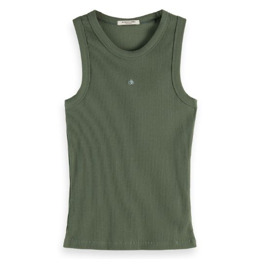 Снимка на SCOTCH&SODA WOMEN'S RIB RACER TANK IN THYME
