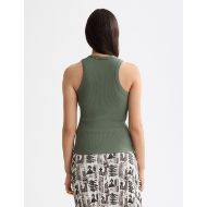 Снимка на SCOTCH&SODA WOMEN'S RIB RACER TANK IN THYME 7