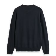 Picture of SCOTCH&SODA MEN'S CORE - VISCOSE PULLOVER CREWNECK IN BLACK 2
