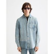 Снимка на SCOTCH&SODA MEN'S CUSTOMISED DENIM OVER SHIRT - ART FROM THE HEART 4