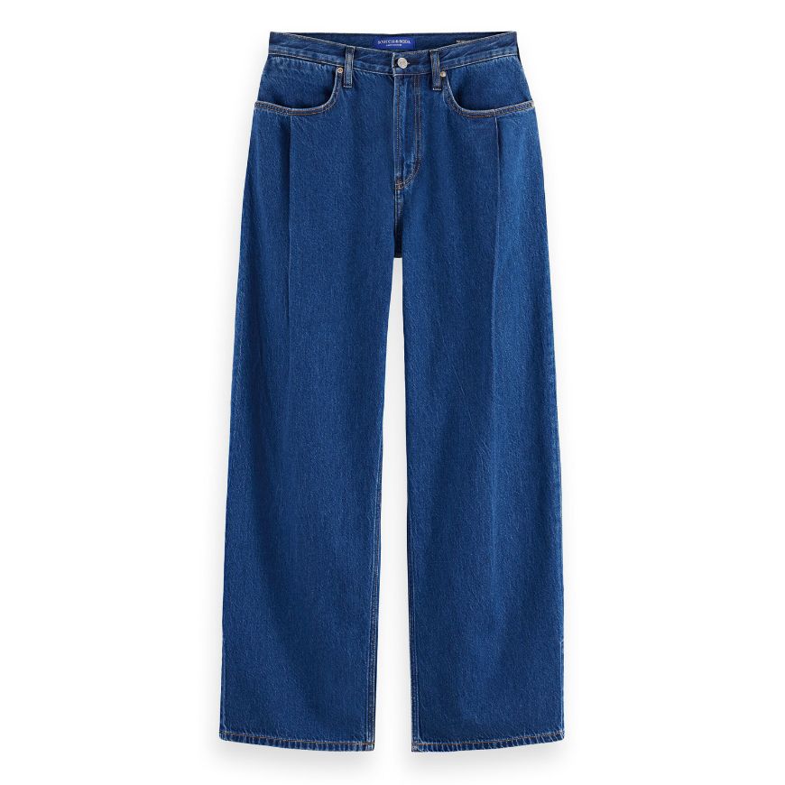 Снимка на SCOTCH&SODA MEN'S SEASONAL SUPER LOOSE PLEAT FRONT JEANS - FOREVER BLUE