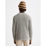 Снимка на SCOTCH&SODA MEN'S DENIM WASHED LONG SLEEVE HENLEY WITH CHAMBRAY DETAILS IN GREY 5