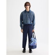 Снимка на SCOTCH&SODA MEN'S WORKED OUT POPOVER SWEAT IN WASHED INDIGO IN NAVY 7