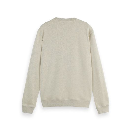 Показвай детайлите за SCOTCH&SODA MEN'S DENIM WASHED ARTWORK SWEATSHIRT IN LIGHT BEIGE 2 - FanPoint Снимка на SCOTCH&SODA MEN'S DENIM WASHED ARTWORK SWEATSHIRT IN LIGHT BEIGE 2