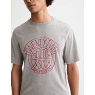 Снимка на SCOTCH&SODA MEN'S DENIM ARTWORK T-SHIRT IN MEDIUM GREY 6