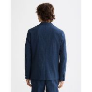 Снимка на SCOTCH&SODA MEN'S REGULAR FIT UNCONSTRUCTED COTTON-BLEND SEERSUCKER BLAZER IN NAVY 5