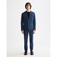 Снимка на SCOTCH&SODA MEN'S REGULAR FIT UNCONSTRUCTED COTTON-BLEND SEERSUCKER BLAZER IN NAVY 7