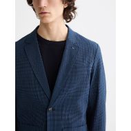 Снимка на SCOTCH&SODA MEN'S REGULAR FIT UNCONSTRUCTED COTTON-BLEND SEERSUCKER BLAZER IN NAVY 6