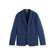 Снимка на SCOTCH&SODA MEN'S REGULAR FIT UNCONSTRUCTED COTTON-BLEND SEERSUCKER BLAZER IN NAVY 1