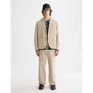 Снимка на SCOTCH&SODA MEN'S RELAXED FIT COTTON LINEN TWILL 2-BUTTON BLAZER IN LIGHT BEIGE 7