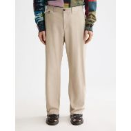 Снимка на SCOTCH&SODA MEN'S OTIS - RELAXED STRAIGHT FIT COTTON LINEN TWILL CHINO IN MEDIUM BEIGE 4
