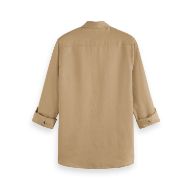 Снимка на SCOTCH&SODA MEN'S SEASONAL CORE - REGULAR FIT LINEN SHIRT IN MEDIUM BEIGE 2