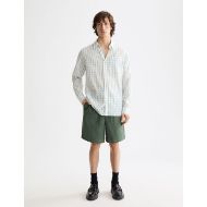 Снимка на SCOTCH&SODA MEN'S STRIPED COTTON-VOILE SHIRT IN WHITE/BLUE GREEN STRIPES 7