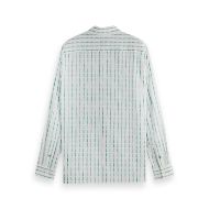 Снимка на SCOTCH&SODA MEN'S STRIPED COTTON-VOILE SHIRT IN WHITE/BLUE GREEN STRIPES 2