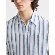 Снимка на SCOTCH&SODA MEN'S TEXTURED STRIPE SHIRT IN LAVENDER STRIPES 6