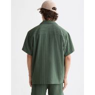Снимка на SCOTCH&SODA MEN'S TONAL-STRIPED SHORT-SLEEVED SHIRT IN GREEN 5