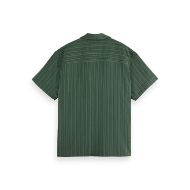 Снимка на SCOTCH&SODA MEN'S TONAL-STRIPED SHORT-SLEEVED SHIRT IN GREEN 2