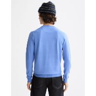 Снимка на SCOTCH&SODA MEN'S SEASONAL CORE - REGULAR FIT ECOVERO BLEND CREWNECK IN BLUE 5