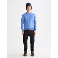 Снимка на SCOTCH&SODA MEN'S SEASONAL CORE - REGULAR FIT ECOVERO BLEND CREWNECK IN BLUE 7