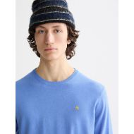 Снимка на SCOTCH&SODA MEN'S SEASONAL CORE - REGULAR FIT ECOVERO BLEND CREWNECK IN BLUE 6