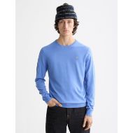 Снимка на SCOTCH&SODA MEN'S SEASONAL CORE - REGULAR FIT ECOVERO BLEND CREWNECK IN BLUE 4