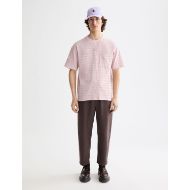 Снимка на SCOTCH&SODA MEN'S RELAXED FIT HORIZONAL TEXTURED T-SHIRT IN PURPLE 7