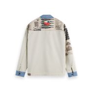 Снимка на SCOTCH&SODA MEN'S PRINTED & WASHED COLOUR BLOCK WORKER JACKET IN MULTICOLOUR 2