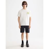 Picture of SCOTCH&SODA MEN'S RELAXED FIT WASHED ARTWORK T-SHIRT IN WHITE 7