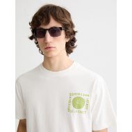 Picture of SCOTCH&SODA MEN'S RELAXED FIT WASHED ARTWORK T-SHIRT IN WHITE 6