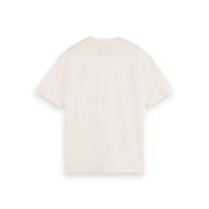 Picture of SCOTCH&SODA MEN'S RELAXED FIT WASHED ARTWORK T-SHIRT IN WHITE 2