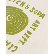 Picture of SCOTCH&SODA MEN'S RELAXED FIT WASHED ARTWORK T-SHIRT IN WHITE 3
