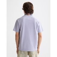 Picture of SCOTCH&SODA MEN'S RELAXED FIT WASHED ARTWORK T-SHIRT IN PURPLE 5