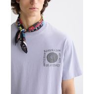 Picture of SCOTCH&SODA MEN'S RELAXED FIT WASHED ARTWORK T-SHIRT IN PURPLE 6