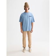 Picture of SCOTCH&SODA MEN'S LOOSE FIT ARTWORK T-SHIRT IN BLUE 7
