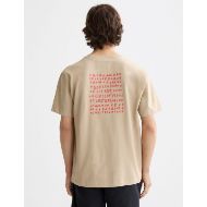 Picture of SCOTCH&SODA MEN'S RELAXED FIT ARTWORK T-SHIRT IN MEDIUM BEIGE 5