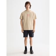 Picture of SCOTCH&SODA MEN'S RELAXED FIT ARTWORK T-SHIRT IN MEDIUM BEIGE 7