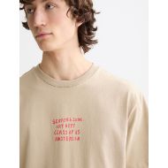 Picture of SCOTCH&SODA MEN'S RELAXED FIT ARTWORK T-SHIRT IN MEDIUM BEIGE 6