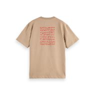 Picture of SCOTCH&SODA MEN'S RELAXED FIT ARTWORK T-SHIRT IN MEDIUM BEIGE 2