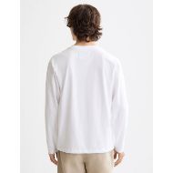 Picture of SCOTCH&SODA MEN'S RELAXED FIT LONG-SLEEVED ARTWORK T-SHIRT IN WHITE 5