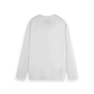 Picture of SCOTCH&SODA MEN'S RELAXED FIT LONG-SLEEVED ARTWORK T-SHIRT IN WHITE 2