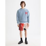 Picture of SCOTCH&SODA MEN'S RELAXED FIT WASHED ARTWORK SWEATSHIRT IN BLUE 7