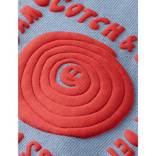 Показвай детайлите за SCOTCH&SODA MEN'S RELAXED FIT WASHED ARTWORK SWEATSHIRT IN BLUE 3 - FanPoint Снимка на SCOTCH&SODA MEN'S RELAXED FIT WASHED ARTWORK SWEATSHIRT IN BLUE 3