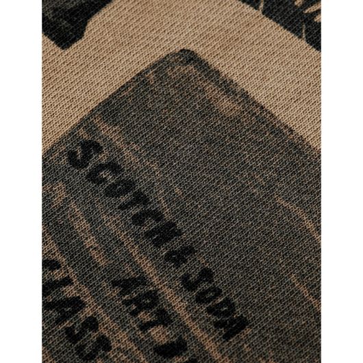 Показвай детайлите за SCOTCH&SODA MEN'S LOOSE FIT OVERDYED ALL-OVER PRINTED HOODIE IN MEDIUM BEIGE 3 - FanPoint Снимка на SCOTCH&SODA MEN'S LOOSE FIT OVERDYED ALL-OVER PRINTED HOODIE IN MEDIUM BEIGE 3