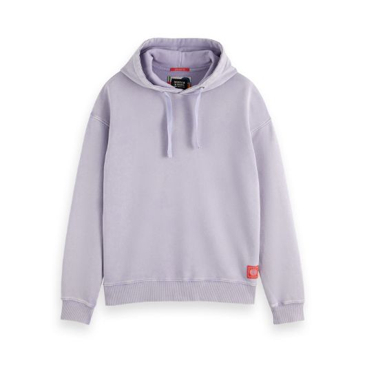 Показвай детайлите за SCOTCH&SODA MEN'S RELAXED FIT ARTWORK HOODIE IN PURPLE 1 - FanPoint Снимка на SCOTCH&SODA MEN'S RELAXED FIT ARTWORK HOODIE IN PURPLE 1