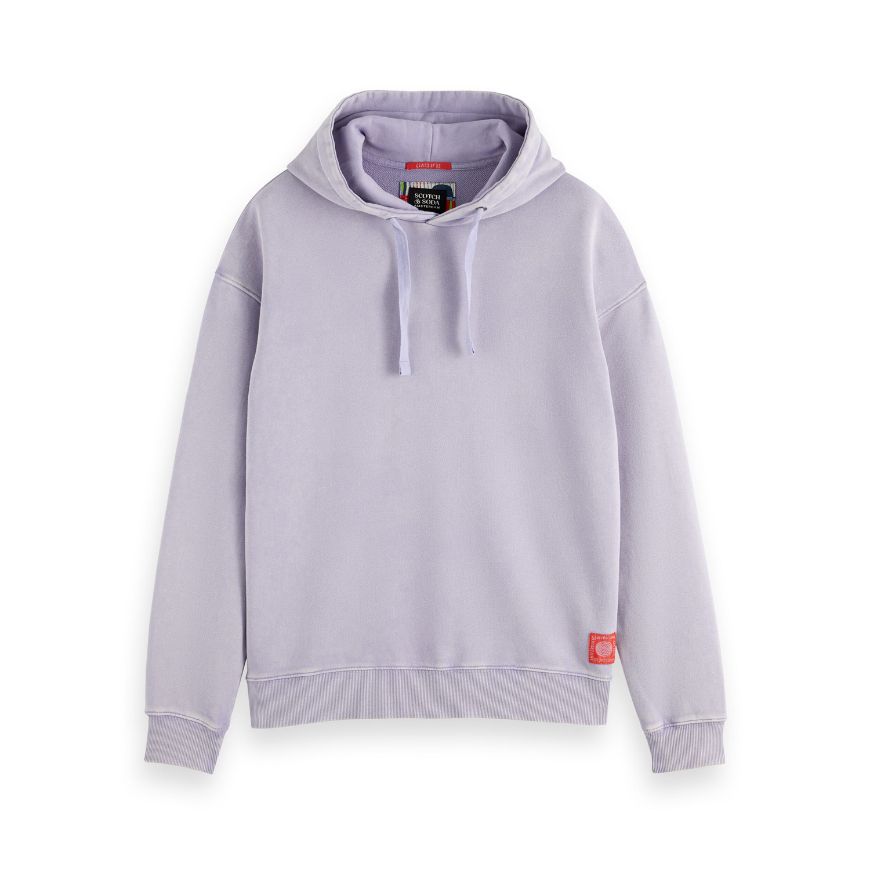 Picture of SCOTCH&SODA MEN'S RELAXED FIT ARTWORK HOODIE IN PURPLE