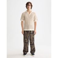 Picture of SCOTCH&SODA MEN'S BAGGY FIT ALL-OVER PRINTED CARGO PANTS IN DARK GREY 7