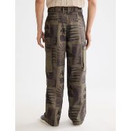 Picture of SCOTCH&SODA MEN'S BAGGY FIT ALL-OVER PRINTED CARGO PANTS IN DARK GREY 5